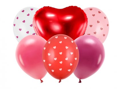 Valentýnská sada balónků