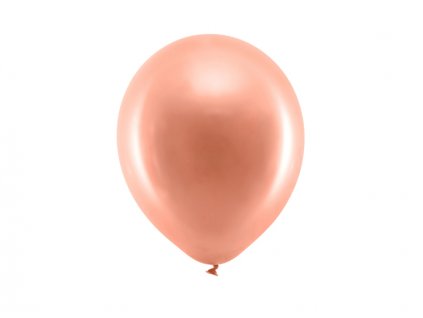 Balónek metalický 23cm, růžové zlato