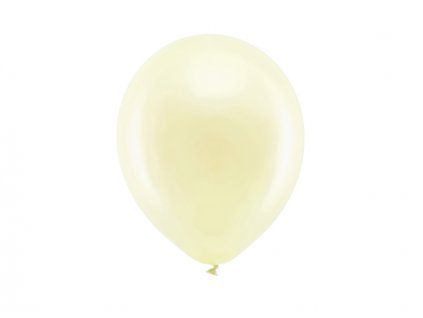 Balónek metalický 23cm, krémová