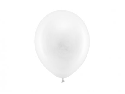 Balónek pastelový 23cm, bílá