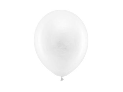 Balónek pastelový 23cm, bílá