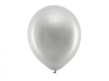 Balónek metalický 30cm, stříbrná