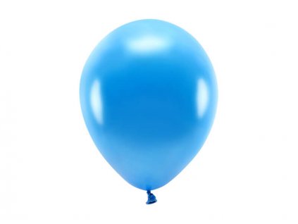 Modrý ekologický nafukovací balónek, metalický