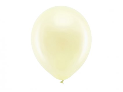 Balónek metalický 30cm, krémová