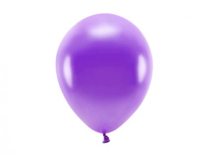 Fialový ekologický nafukovací balónek, metalický