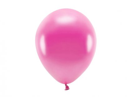Fuchsiový ekologický nafukovací balónek, metalický