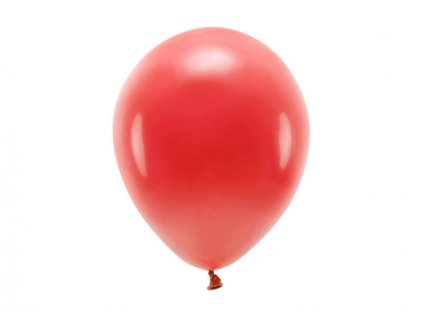 Červený ekologický nafukovací balónek, pastelový