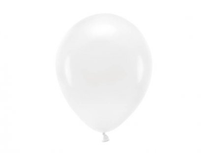 Bílý ekologický nafukovací balónek, pastelový