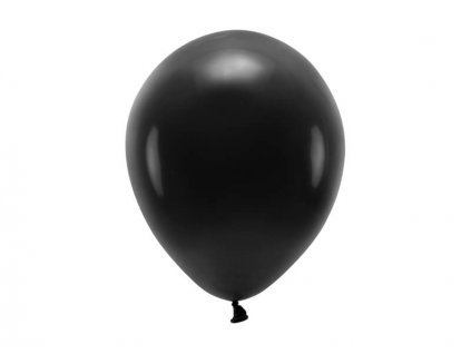 Černý ekologický nafukovací balónek, pastelový