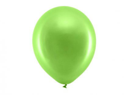 Balónek metalický 30cm, světle zelená