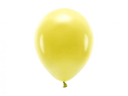 Tmavě žlutý ekologický nafukovací balónek, pastelový