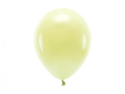 Světle žlutý ekologický nafukovací balónek, pastelový
