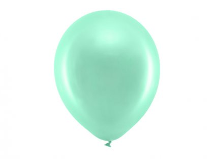 Balónek metalický 30cm, mintová