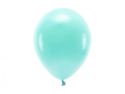 Tmavě mintový ekologický nafukovací balónek, pastelový