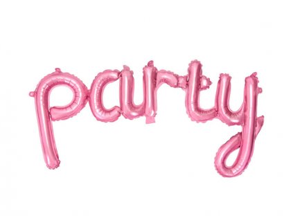 Fóliový růžový nápis Party