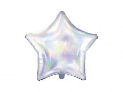 Nafukovací balónek fóliový ve tvaru hvězdy, duhová