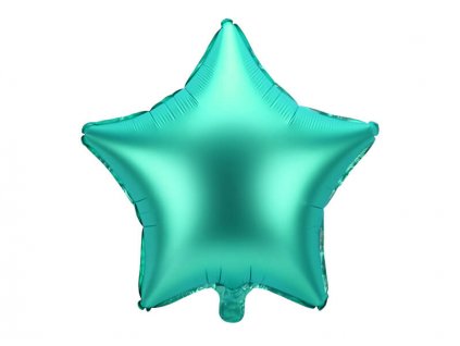 Nafukovací balónek fóliový ve tvaru hvězdy, zelená