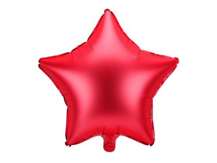 Nafukovací balónek fóliový ve tvaru hvězdy, červená