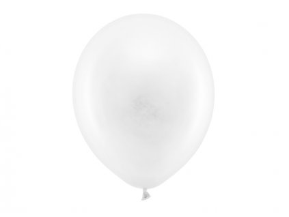 Balónek pastelový 30cm, bílá