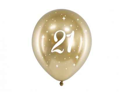 Balónek s potiskem čísla 21