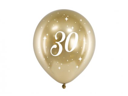 Balónek s potiskem čísla 30