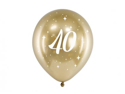 Balónek s potiskem čísla 40