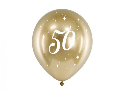 Balónek s potiskem čísla 50