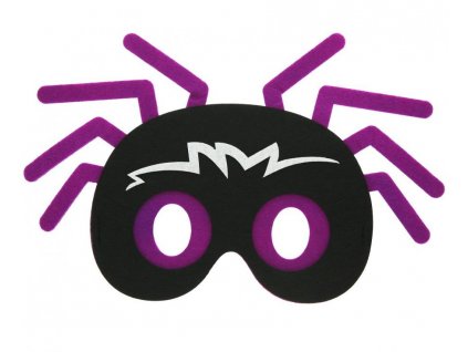 Plstěná maska pavouk