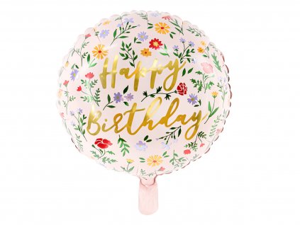 Fóliový narozeninový balónek Happy Birthday