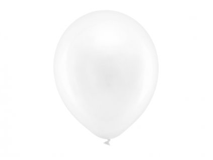 Balónek metalický 30cm, bílá