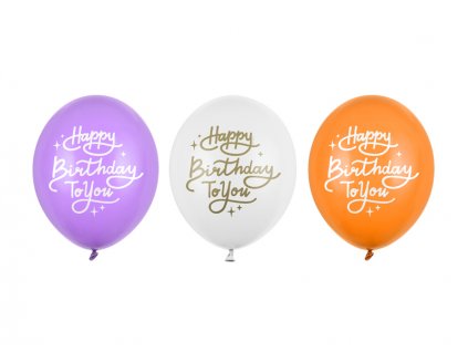 Balónek s nápisem Happy Birthday To You