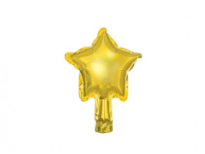 Fóliový balónek hvězda, zlatá