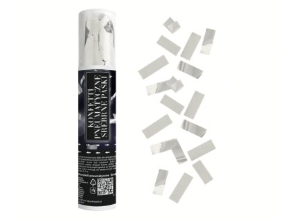 Vystřelovací konfety, stříbrné