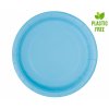 Papírové talířky, světle modrá