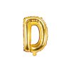 Zlatý nafukovací balónek písmeno D