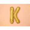 Zlatý nafukovací balónek písmeno K