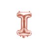 Růžově zlatý nafukovací balónek písmeno I