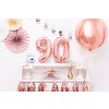 Balónky číslo, růžově zlatý, 9