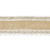 Dekorační juta s krajkou