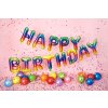 Fóliový balónek, nápis Happy Birthday