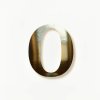 Papírové písmeno "O", zlaté metalické, 15-18cm