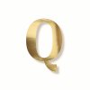 Papírové písmeno "Q", zlaté metalické, 15-18cm