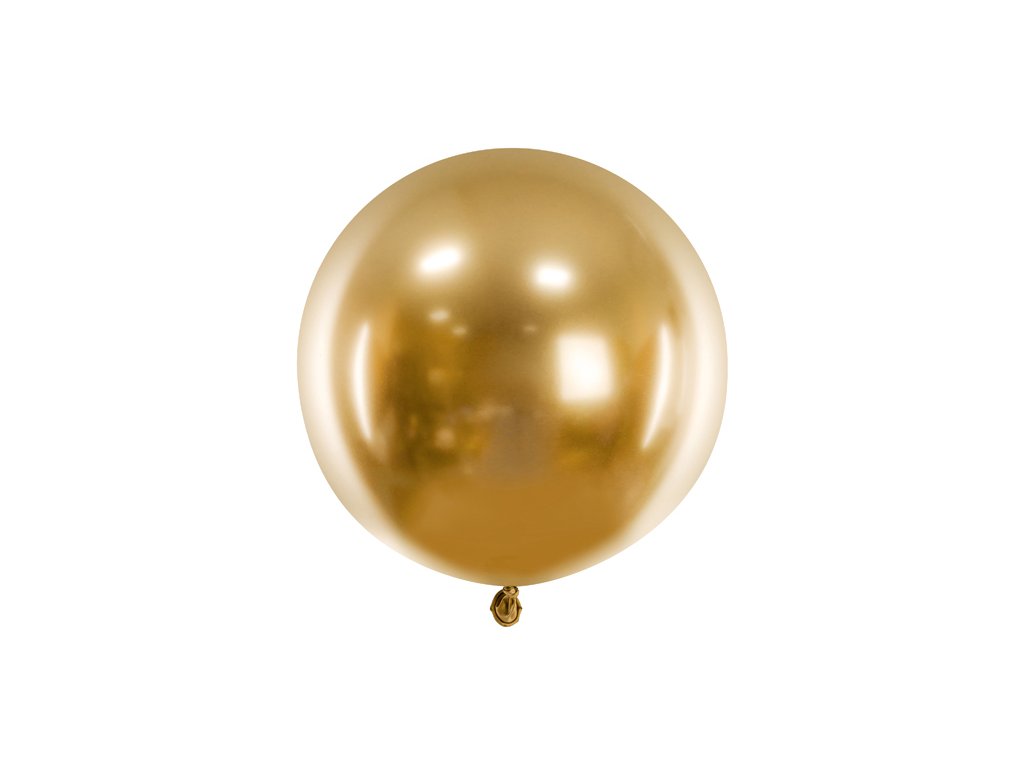 Kulatý balónek bublina - zlatá