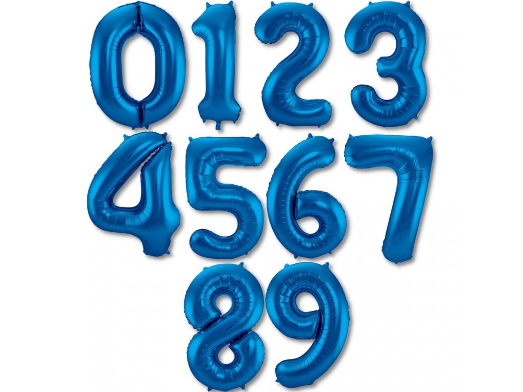 modré číslice