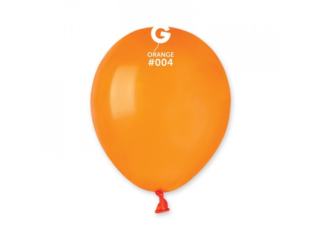 Balónek latexový 13 cm oranžový 1 ks
