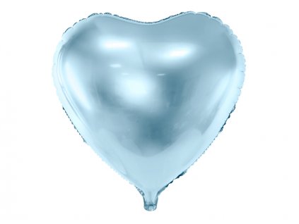 foliovy balonek srdce nebesky modry