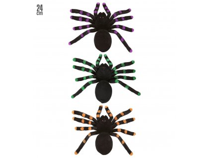 Pavouk dekorativní glitrový ( Zelená / Zlatá / Fialová )