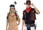 Karnevalové kostýmy pro kovboje a indiány
