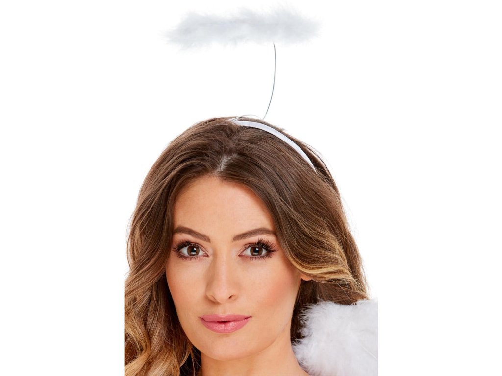 Andělská svatozář bílá deluxe