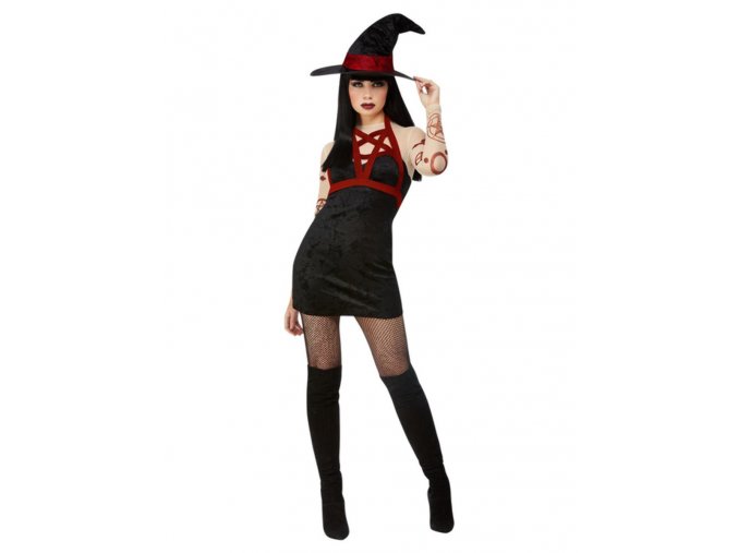Dámský kostým Satanská čarodějnice (černá)SF11957